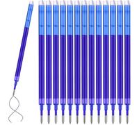 14PCS Recharges de Stylo rechange,,stylo roller effaçable,bleues,pointe 0,7mm,encre thermosensible,Recharges pour Stylo remplaçable