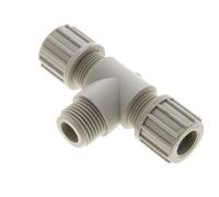 14x12mm Et G1/2'' Raccord De Compression En PP En T Avec Filetage Mâle 10 Bar