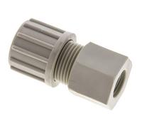 14x12mm & G1/4'' PP Raccord à compression droit avec filetage femelle 10 bar