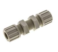 14x12mm PP Raccord à compression droit Bulkhead 10 bar