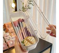 15/3/2/1 pièce Boîte de rangement cosmétique avec couvercle, petite boîte de rangement carrée en plastique transparent pour l'art des ongles avec couvercle, convient pour le crayon à sourcils, le pinc