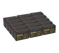 15 batteries Kung Long WP7,2-12A F2 AGM, 12V, 7,2Ah – compatibles avec les onduleurs Benning Enertronic de 6,25 kVA