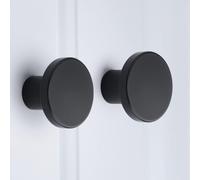 15 boutons de meuble noir mat, boutons d'armoire, poignées de cuisine vintage, poignées de meuble noires, poignées de tiroir en acier inoxydable, poignées de tiroir pour buffets, poignées d'armoire