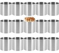 15 cercles à mousse en acier inoxydable, moules à biscuits ronds, ustensiles de cuisine