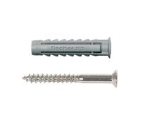 15 chevilles pour murs pleins Fischer - 6x30mm