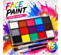 15 couleurs de peinture aquarelle hydrosoluble à haute saturation, palette de peinture artistique facile à mélanger, ensemble de peinture créative dessinée à la main pour débutants ABS