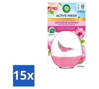 15 diffuseurs d'ambiance Air Wick Deco Sphere, parfum Magnolia et cerisier, contenance : 75 ml, lot de 15