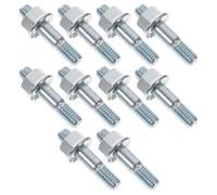 15 Ensembles Goujons Filetés M8 pour Guide Tronçonneuse, Lot | Acier Argenté, Compatibilité, Installation Facile, Entretien, Pièces pour Guide, Stabilité Renforcée