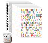 15 Feuilles Lettres Autocollantes, Stickers Lettres Alphabet En Vinyle, Lettre Adhesive Majuscule, Stickers Scrapbooking Étanche Pour Déco Scrapbooking Boîte À Lettre(2280 Pièces)
