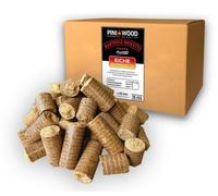 15 kg Briquettes de bois dur 100 % chêne PINI pour cheminée et bois de chauffage