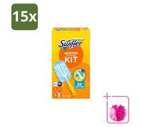 15 kits de démarrage Swiffer Duster avec 3 recharges Febreze - Pack économique - 15 pièces