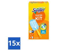 15 kits de démarrage Swiffer Duster avec 3 recharges Febreze - Pack économique - 15 pièces