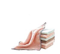15 PCS Coral Vaisselle Chiffon Super Absorbant Antiadhésif Huileux Non Scratch Nettoyage Durable Lavable Serviette Réutilisable Chiffon pour Cuisine Salle De Bains Table Lingettes Ménagères