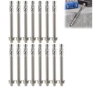 15 Pcs M8 Boulons à Expansion, Goujons d'ancrages M8 x 10 mm, Ancrage à Douille Métalliques, Vis d'Expansion Béton, Ancrage de Fixation, Cheville beton pour Béton Maçonnerie (M8 x 10mm - 15 Pcs)