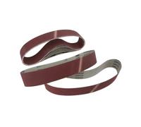 15 Pièces 30 * 330.0mm Bandes Abrasives Ponçage pour Ponçage | Papier for ponceuses à bande, broyeur, bandes de ponceuse à oxyde d'aluminium, grain 40 à 600(Red-p40)