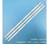 15 Pieces 5TV Bande de rétroéclairage LED pour SVJ280A01 REV3 5LED 130402 Telefunken TF-LED28S22 Proline L2830HD M280X13-E1-H RL-28D1309T2 Rolsen ""Nipseyteko