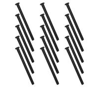 15 Pièces Axe de Charnière de Porte en Bois en Acier Inoxydable Noir 3,58 | Remplacement de Quincaillerie, Réparation Individuelle à Domicile, Installation Simple, Stabilité Renforcée, Usage Intérieur