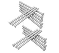 15 Pièces Axe de Charnière de Rechange, Acier Inoxydable Argenté | Remplacement Rapide, Stabilité Renforcée, Entretien Facile, Tige de Porte, Usage Résidentiel