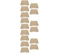 15 Pièces Boîte à Œufs en Pulpe de Papier 30 Alvéoles Empilable | Conception à Rainures, Format Fin et Compact, Rangement Frigo Organisé, Limite les Chocs et Optimise L'espace