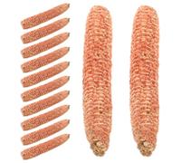 15 pièces Braises Naturelles en Cosses de Maïs pour Cheminée à gaz | Lueur Réaliste Bûches, Combustion Plus Propre, pour Foyers Ventés, Cabanes et Usage Intérieur