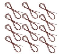 15 Pièces Élastique de Carnet de Voyage en Nylon Marron 1,5 MM | Cordon Extensible Léger et Portable, pour Étudiants et Enseignants, Anti-glisse, Maintien D’objets Mobiles