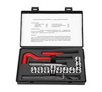 15 Pièces Kit de Réparation de Filetage, Kit de réparation pour Filet Métrique Helicoil inserts filetés femelles manchon fileté avec étui Portable (M14x1.25)