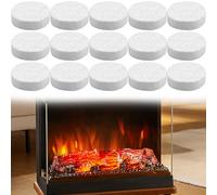 15 Pièces Laine Céramique pour Bioéthanol, 8,6×8,6×2,5 cm, Laine Céramique Résistante À La Chaleur pour Cheminée À Éthanol, Éponge Céramique pour Cheminée À Bioéthanol, Cheminée De Table & Brûleur