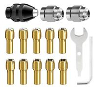 15 Pièces Mandrin Compatible avec Dremel, Accessoires pour Outil Rotatif, 0,8mm à 3,2mm Remplacement 4486 Mandrin à Changement Rap