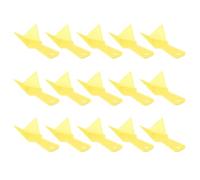 15 Pièces Outil D’angle pour Cloisons Sèches en Abs, Jaune | Nettoyage des Joints, Poignée Confortable, Retrait de L’ancien Enduit, Usage Maison