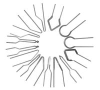 15 Pièces Pointes de Pyrogravure en Métal Haute Impédance 3-5v | Nichrome Alliage Argenté, 30-50w Jusqu’à 1000℃, Ombrage Précis en Atelier la Maison Style Aléatoire