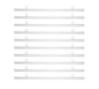 15 Pièces Rail Suspendre pour Affiches Crochet Adhésif Réglable | Usage Supermarché et Extérieur, Fixation Adhésive Puissante, Affichage Modulable, Résistant aux Intempéries