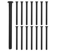 15 Pièces Tige de Charnière de Porte en Acier Inoxydable, 3,58 Pouces | Diamètre 0,24 Pouce, Finition Noire, Entretien Facile, Installation Simple, Réparation Individuelle, Stabilité Renforcée