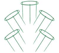 15 Pièces Tuteur pour Plantes à Fleurs Vert en Plastique | Support Solide pour Petits Pots, Usage Jardin et Maison, Structure Pratique, Ne Se Déforme Pas Facilement