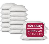 15 sachets de granulés universels pour recharge de déshumidificateurs d'air, poids net par sachet : 450 g