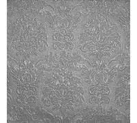 15 Serviettes Papier Élégance 33cm Argent