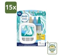 15 x Coffret de démarrage Ambi Pur 3Volution - Parfum "Fraîcheur de linge" - 20 ml - Pack économique - 15 pièces