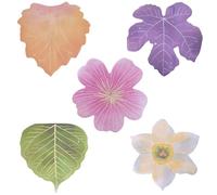 150 Feuilles De Notes Autocollantes en Forme de Feuilles, Bloc-Notes Auto-adhésif Coloré pour Fleurs et Plantes Naturelles, Rappel De Message pour Fournitures Scolaires, De Bureau De Maison