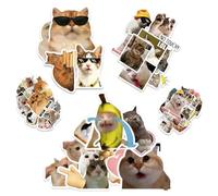 150 Pcs Stickers Aesthetic, Autocollant Aétanche Chat Stikers, Waterproof Gommettes Pour les Ordinateur portable, Waterproof Autocollants en Vinyle, guitare, scrapbooking, bouteille d'eau, téléphone