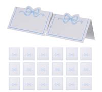 150 Pièces Carte de Placement Bow pour Mariage, Papier Élégant | Style Tente pour Dîner Formel et Banquet, Motif Nœud, Résistantes au Froissement, Lot de Cartes Invité
