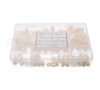150 Pièces Entretoise Ronde en Nylon M6 ABS pour Pcb et Capteurs | Montage Doux, Non Conducteur, pour Prototypage Électronique, Boîtier Transparent Étiqueté, Usage Technique