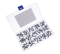 150 Pièces Potentiomètres Ajustables 100r à 1mω, 15 Valeurs | Film Carbone, Montage Traversant Dip Trois Broches Bouton, Réglage Simple pour Platines et Prototypes Électroniques