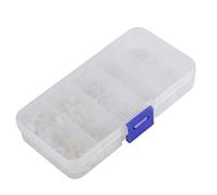 150 pièces vis en Nylon boulons écrous rondelles M2 M2 5 M3 M4 M5 Kit d'assortiment de fixations avec étui de rangement