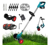 1500W tondeuse à gazon électrique sans fil coupe gazon tondeuses de jardin coupe-herbe outils électriques pour pelouse jardin cour Green 1 battery