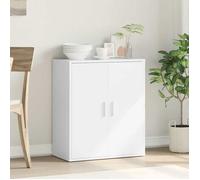 (15092)Commode - contemporain - Buffet rangement - blanc 79x38x80 cm bois d’ingénierie ,poid:28.19 kg