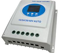 150A MPPT Contrôleur de charge solaire 12V 24V 36V 48V Contrôleur de charge à adaptation automatique avec écran LCD à lumière noire Régulateur intelligent pour batterie plomb-acide lithium Double port