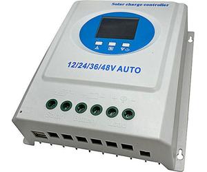 150A MPPT Contrôleur de charge solaire 12V 24V 36V 48V Contrôleur de charge à adaptation automatique avec écran LCD à lumière noire Régulateur intelligent pour batterie plomb-acide lithium Double port