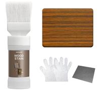 150g Avec Pinceau Intégré - Teinture Bois Teck À Base d'Eau Protecteur Séchage Rapide Faible Odeur Teck 1 Pack 1 PACK PEINTURE