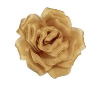 150mm Broche Fleur Camélia Élégante - Épingle à Revers En Tissu Texturé, Accessoire De Mode Pour Femme Et Homme, Idéal Pour Mariage, Fête, Costume Et Robe, Cadeau Festif
