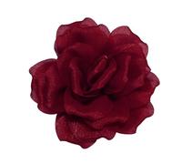 150mm Broche Fleur Camélia Élégante - Épingle à Revers En Tissu Texturé, Accessoire De Mode Pour Femme Et Homme, Idéal Pour Mariage, Fête, Costume Et Robe, Cadeau Festif