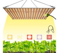 150W Lampe pour plantes Led plein spectre, 432Leds Panel Grow Light UV Lampe, Luminosité Variable Lampe de croissance pour plantes Fleur Légumes